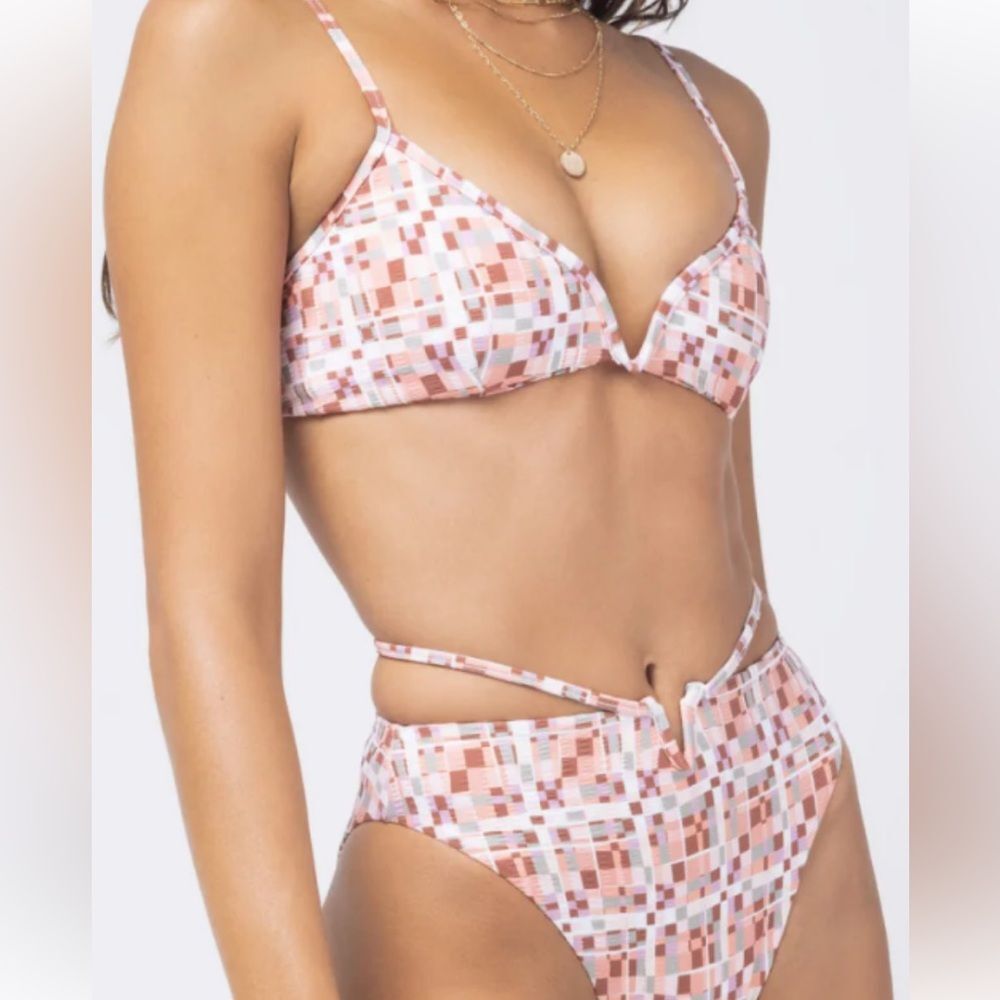 Nwt l*space HELENA JOY BIKINI blp multi high waist V WIRE